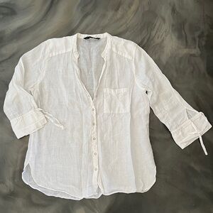 Zara Shirt, Linen Shirt